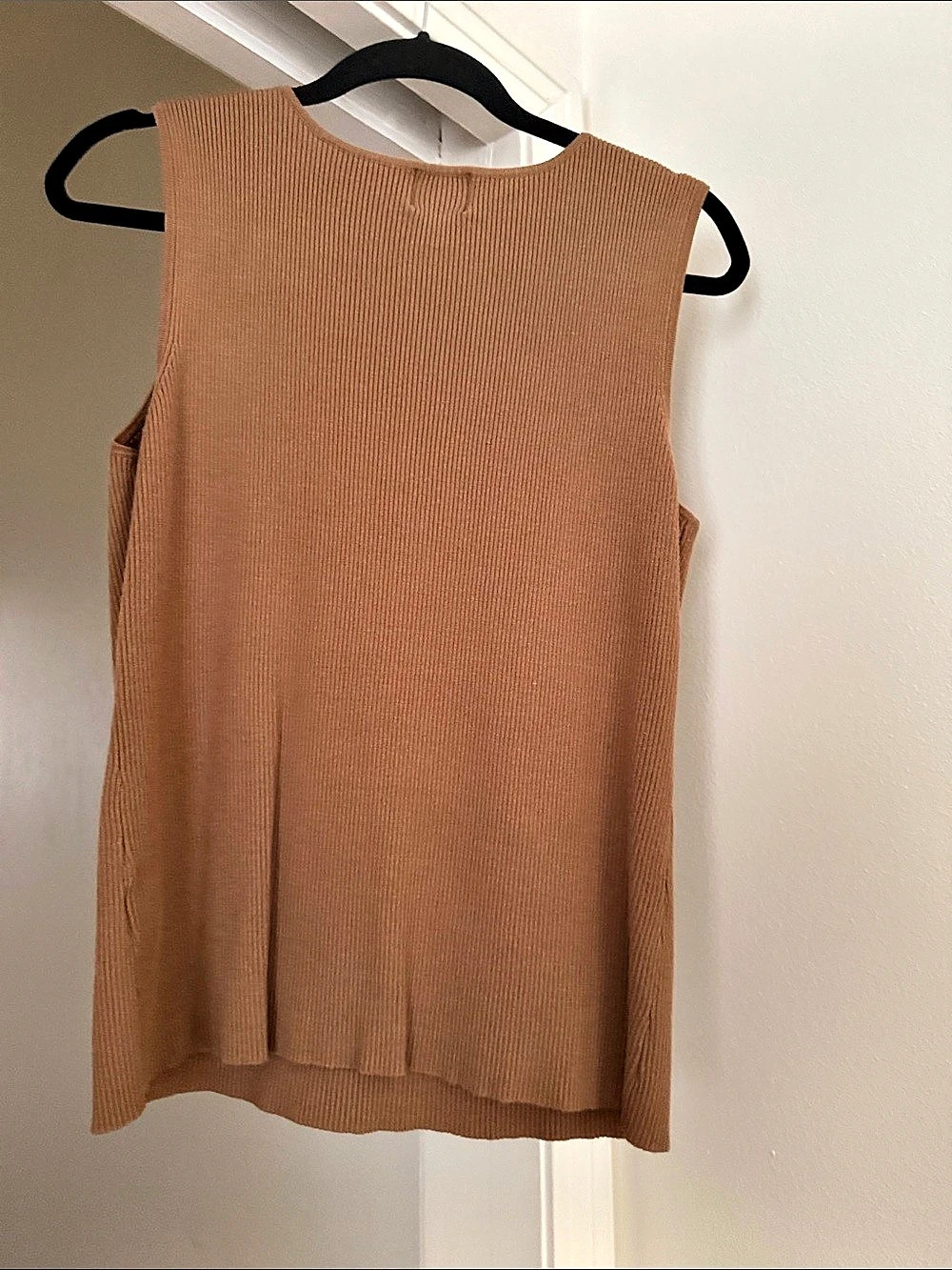 Ruby Rd. Embellished Ribbed Tank Brown XL - Picture 2 of 3